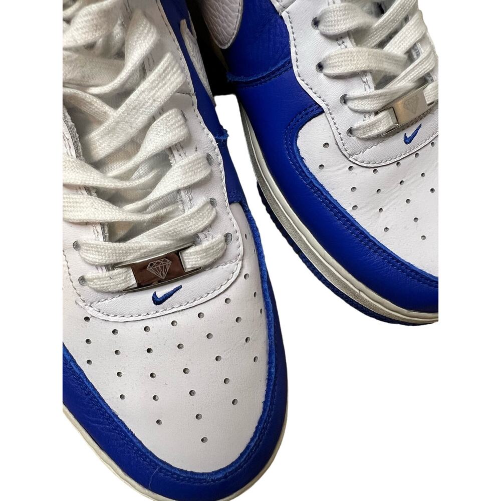 Nike Air Force 1 NBA 75th White Blue Sneakers Sz 11 L - Picture 14 of 14